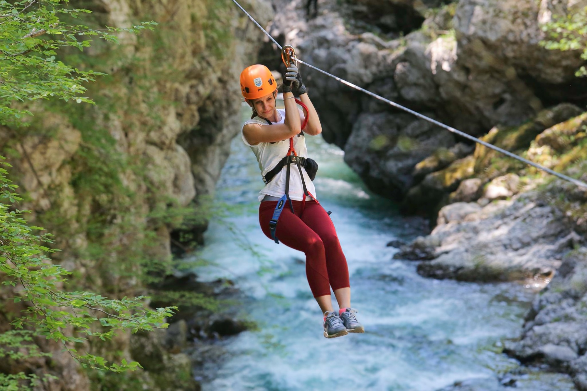 Tyrolienne au Canyon Park