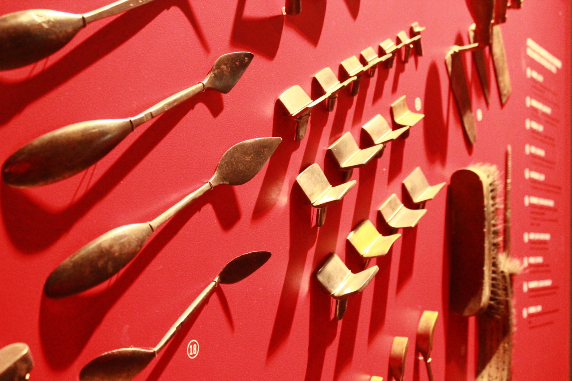 Esposizione di utinsili al MAGMA,  Museo delle arti della Ghisa a Follonica